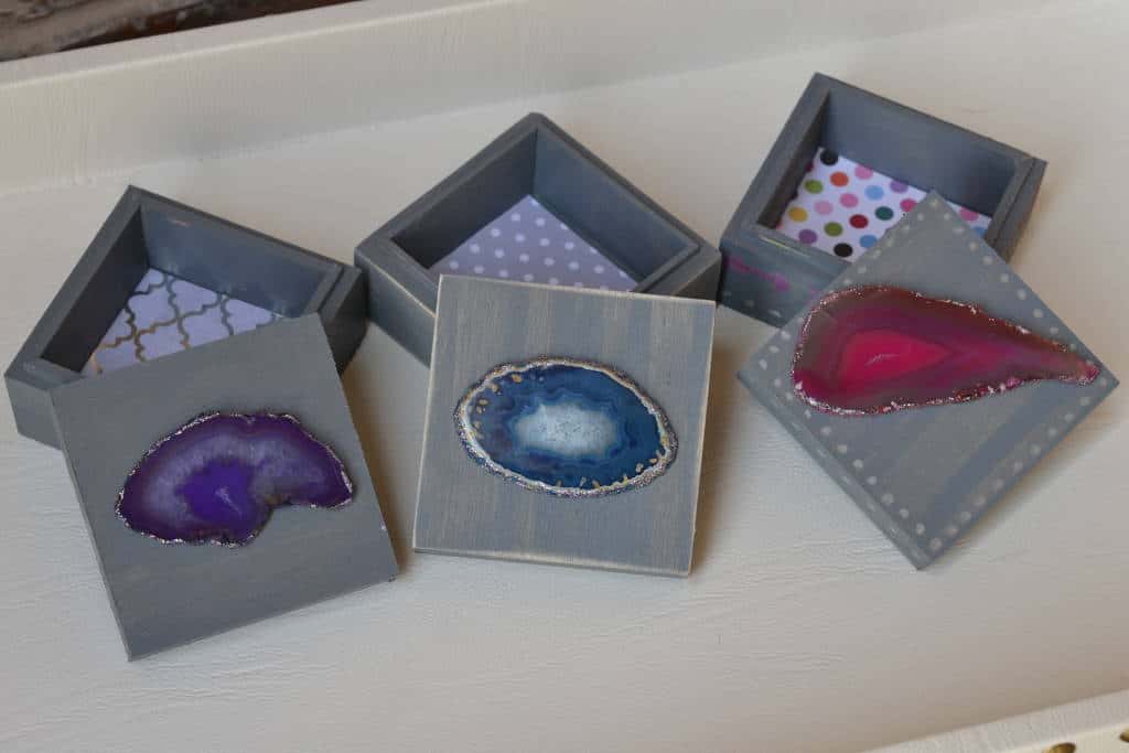 small agate keepsake boxes