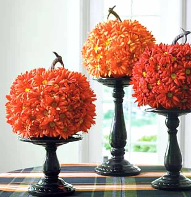 Flower pumpkins