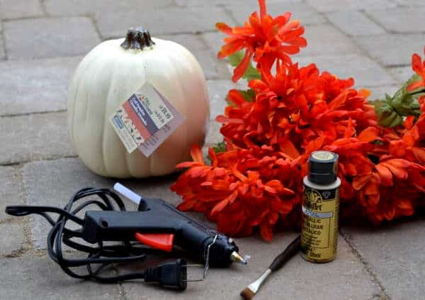 Make your own flower pumpkin