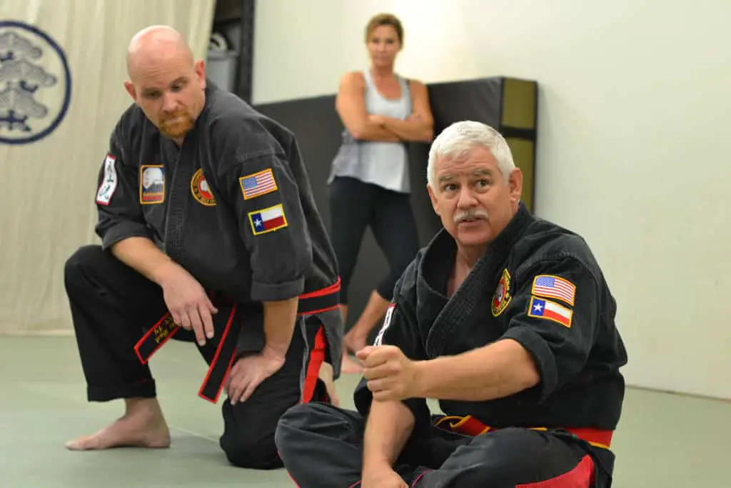 Professor Chamberlain teaching at Chamberlains Studio of  Self Defense