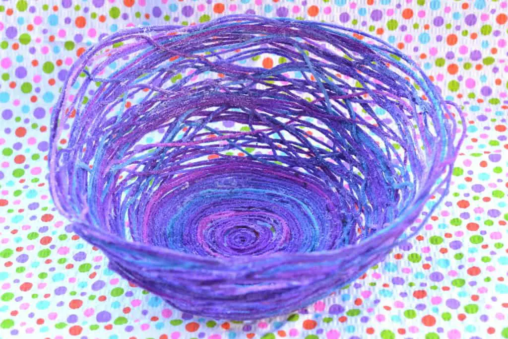 purple yarn bowl purple yarn bowl