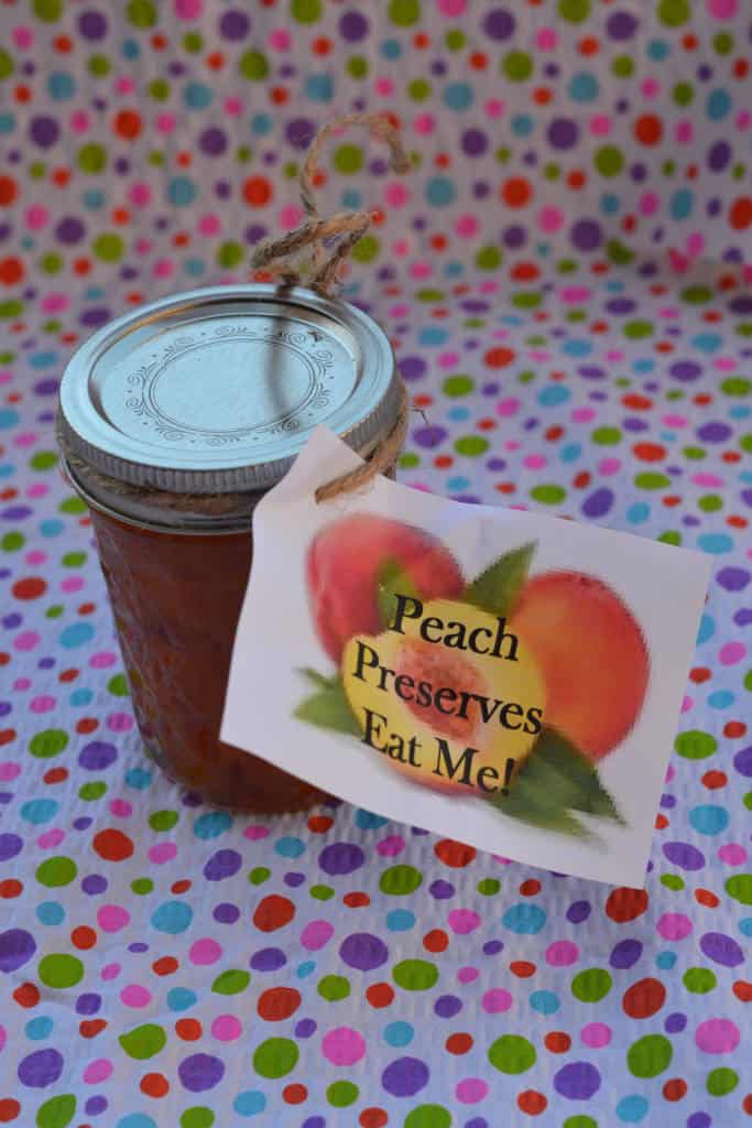 homemade peach preserves