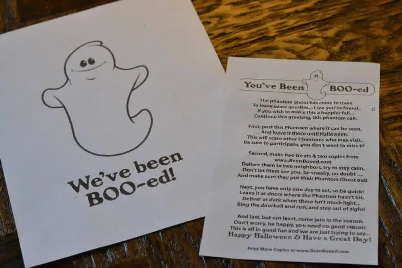 you've been boo-ed!
