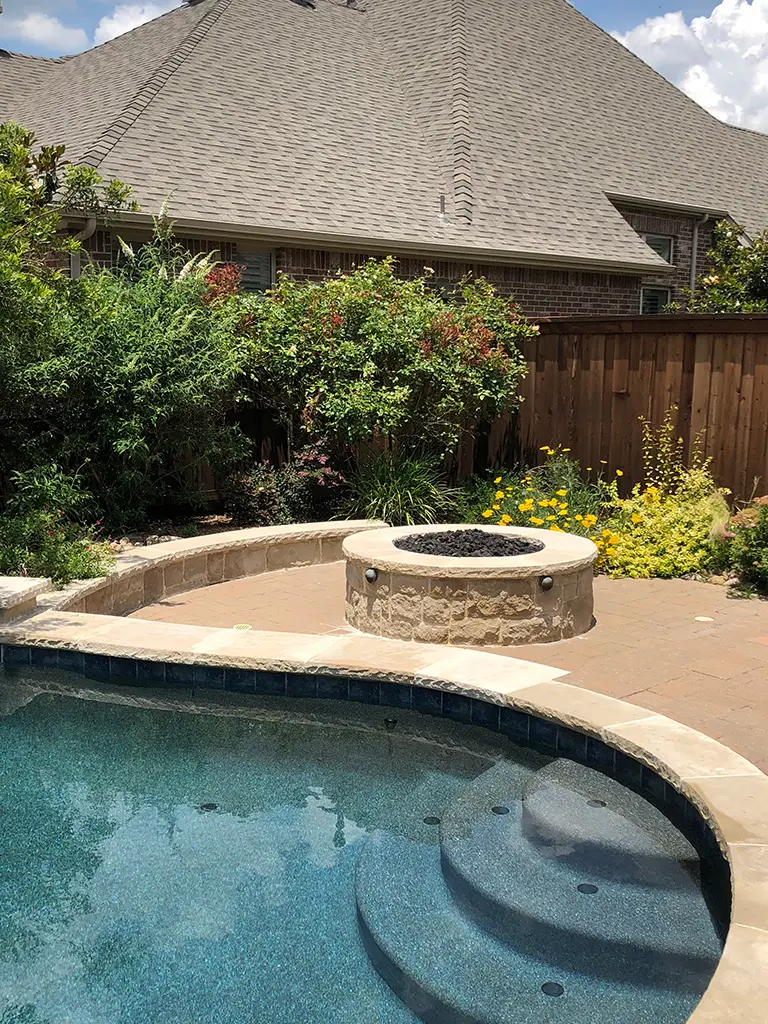 finished outdoor pool