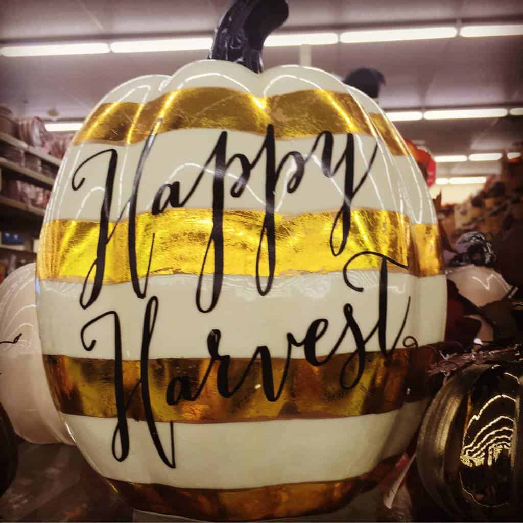 happy harvest pumpkin