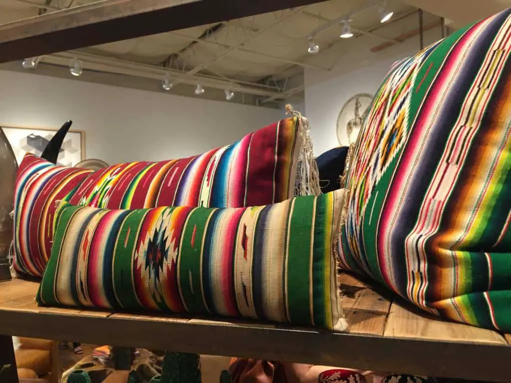 serape style pillows at anteks curated