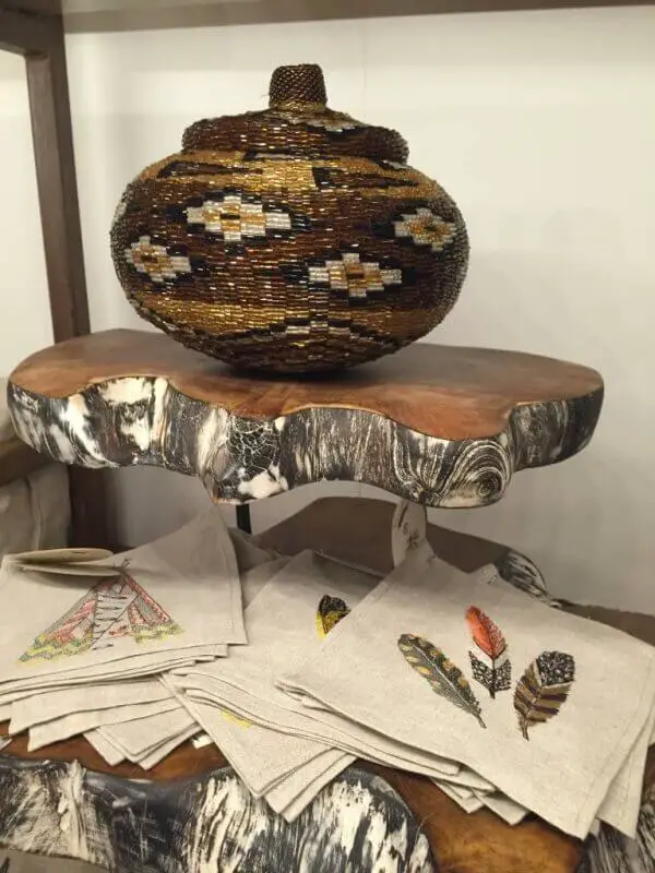 beaded bowl at Anteks Curated