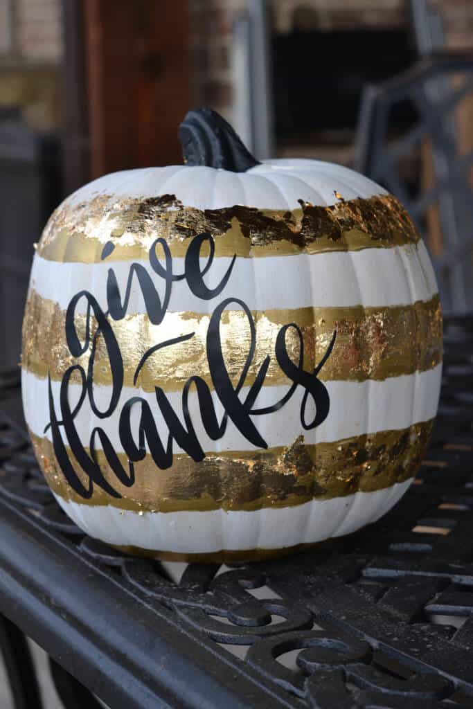 black and gold pumpkin