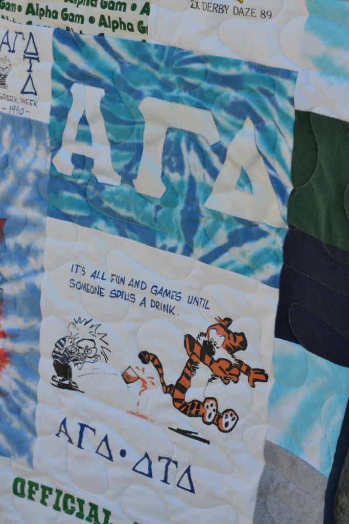 front of tshirt quilt front of tshirt quilt