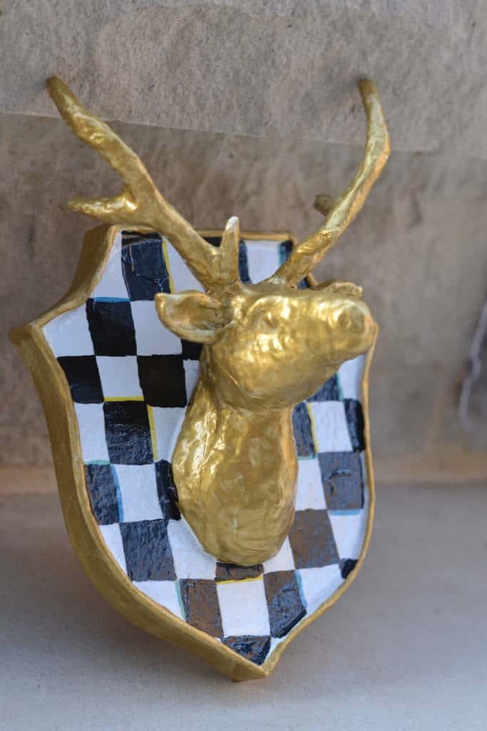 finished checkerboard deer finished checkerboard deer