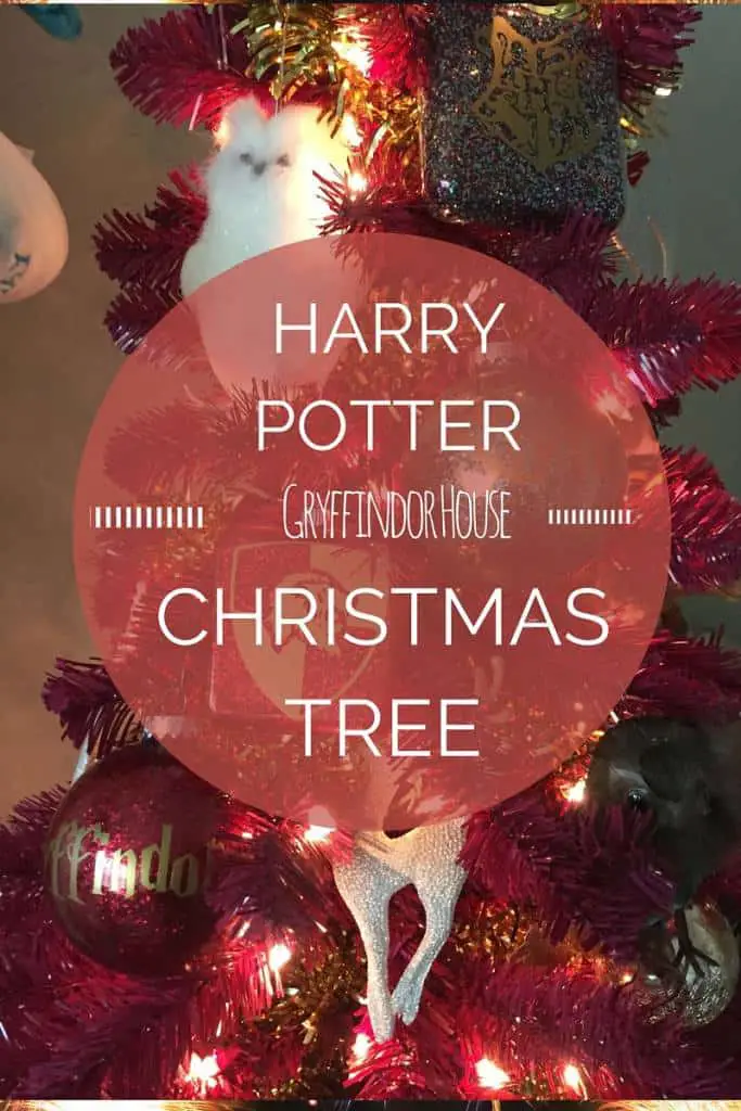 Harry Potter Gryffindor House Christmas Tree
