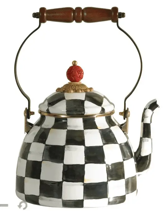 courtly check teapot