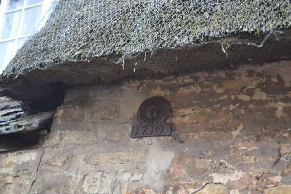 close up of thatched roof