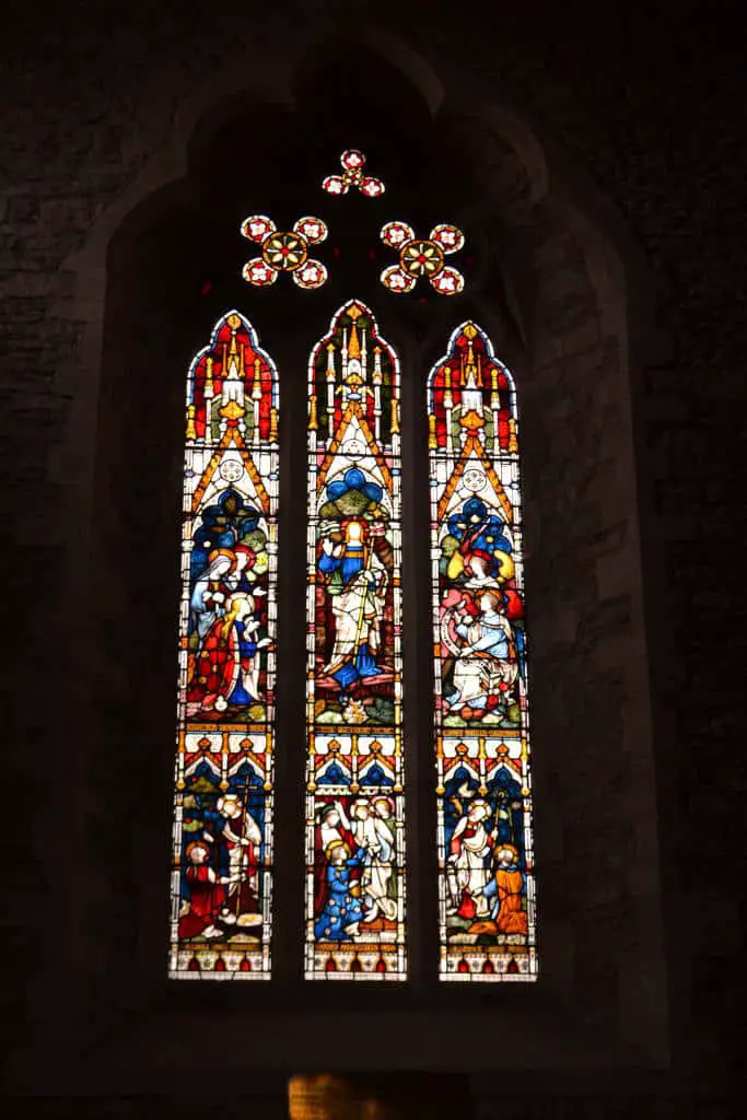 stained glass church window