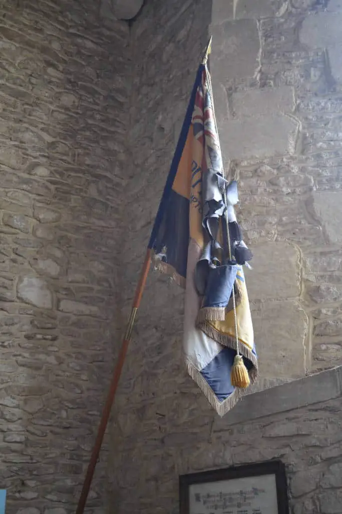 really old flag in Bampton church