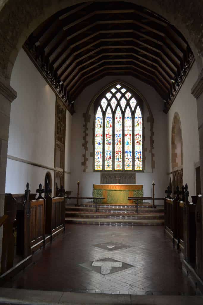 Inside the church where Downton was filmed