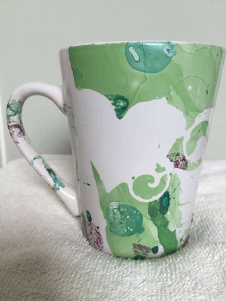green watercolor mug green watercolor mug