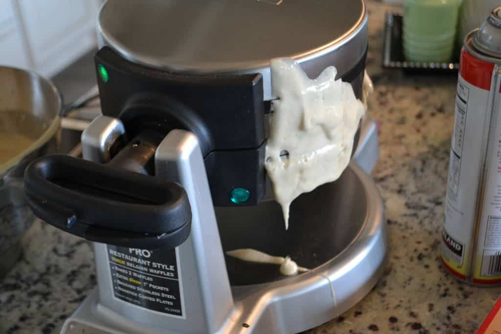 making waffles making waffles