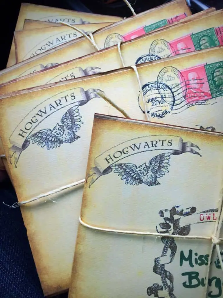 hogwarts owl post party invitations