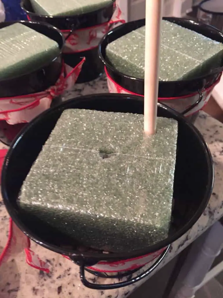 dowel in floral square dowel in floral square