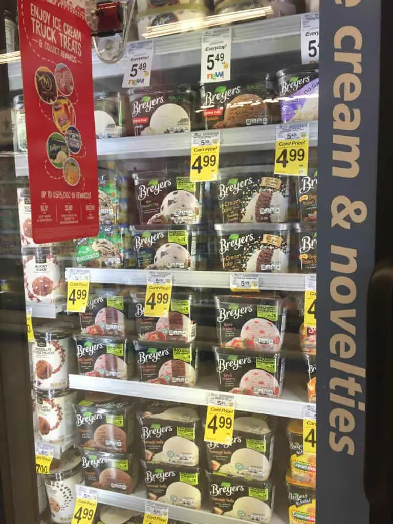 Breyers Ice cream display Breyers Ice cream display