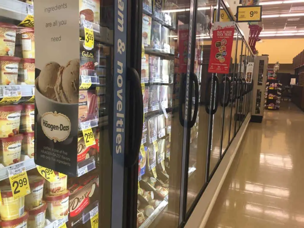 ice cream section