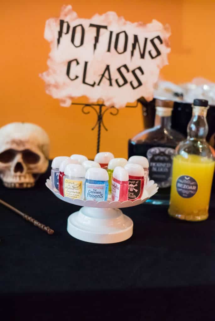 Potions class at Harry Potter party