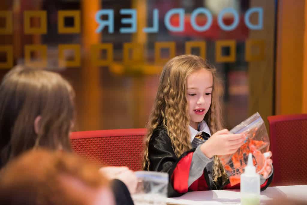 DNA experiment at Harry Potter Party Fort Worth Museum of Science and History