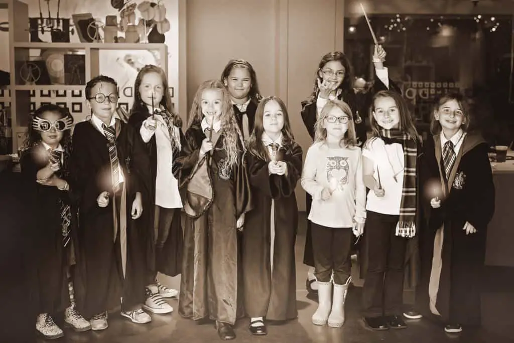 Group photo Harry Potter Party