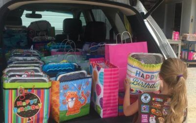 Girl Scouts Service Project – Birthday in a Box