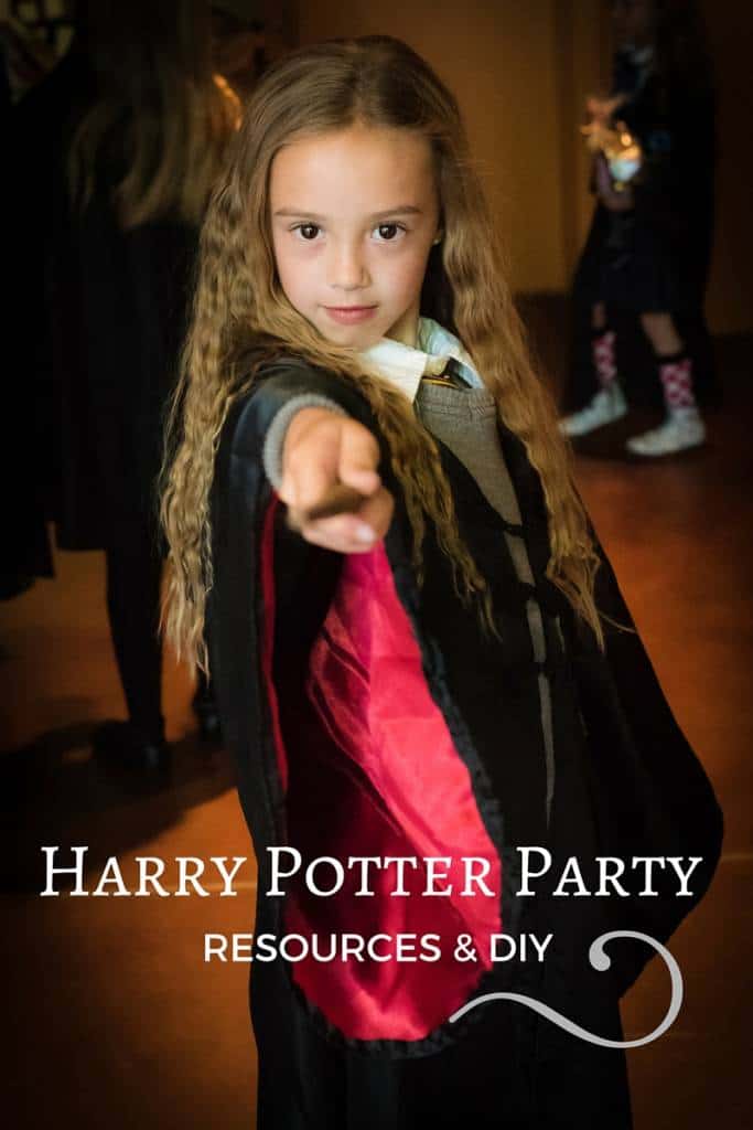 Kid at harry potter party