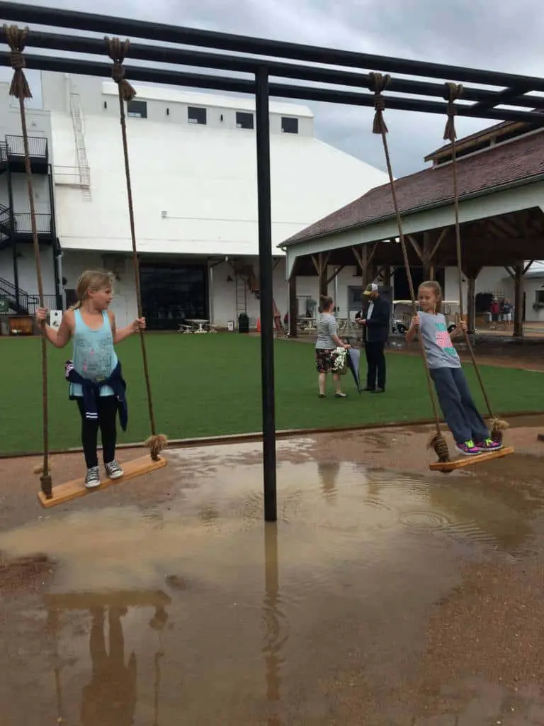 outdoor swings at magnolia market