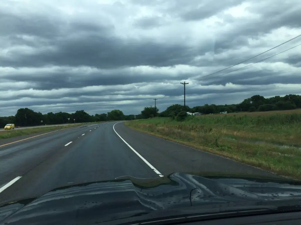 rain storm no match for toyota land cruiser