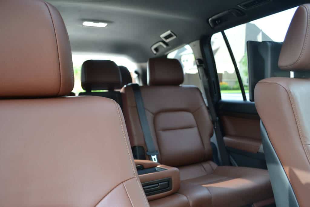 three rows in toyota land cruiser