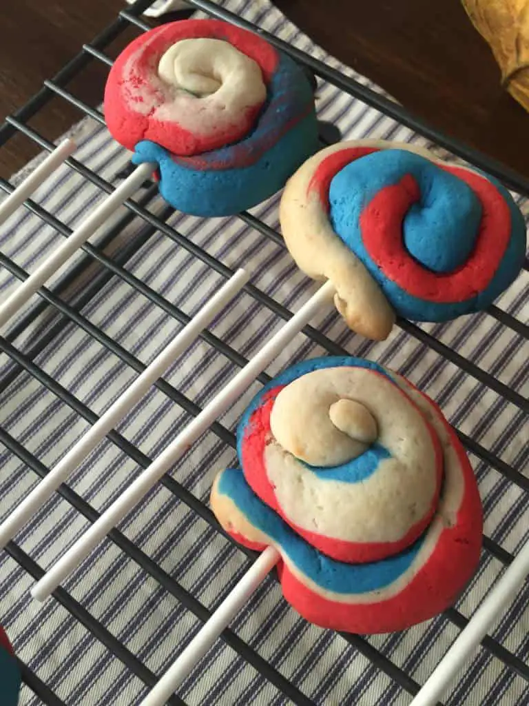 lollipop cookies for july 4th