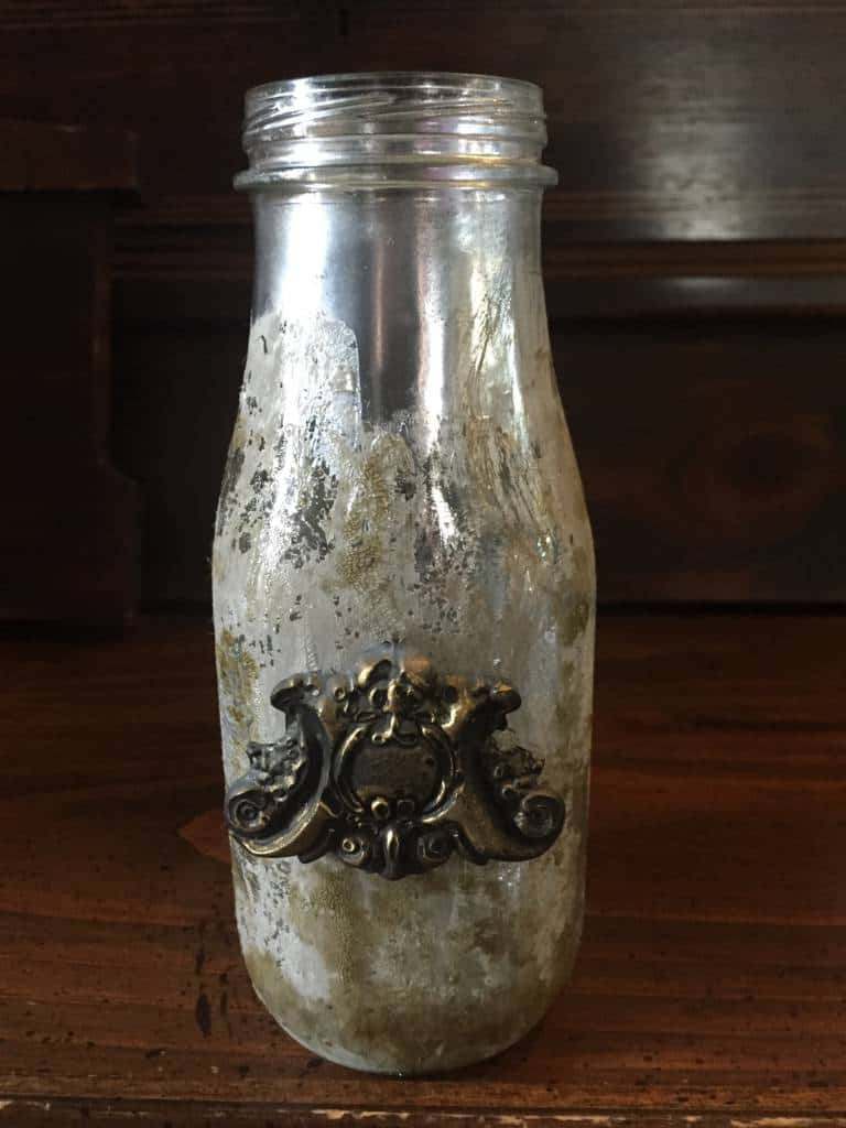 antiqued bottle