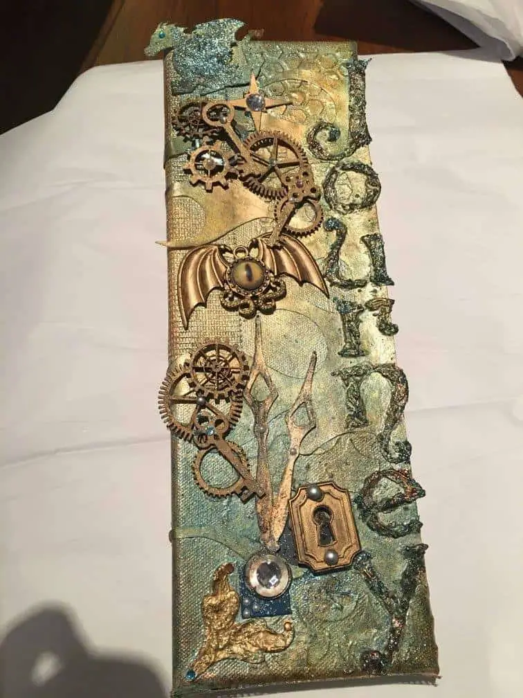 steampunk mosaic wall art