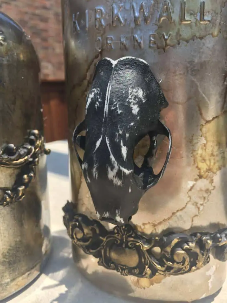 steam punk skull bottle steam punk skull bottle