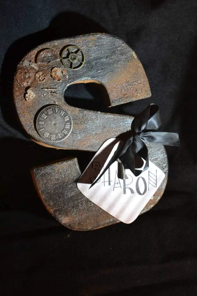 rusted steampunk monogram rusted steampunk monogram