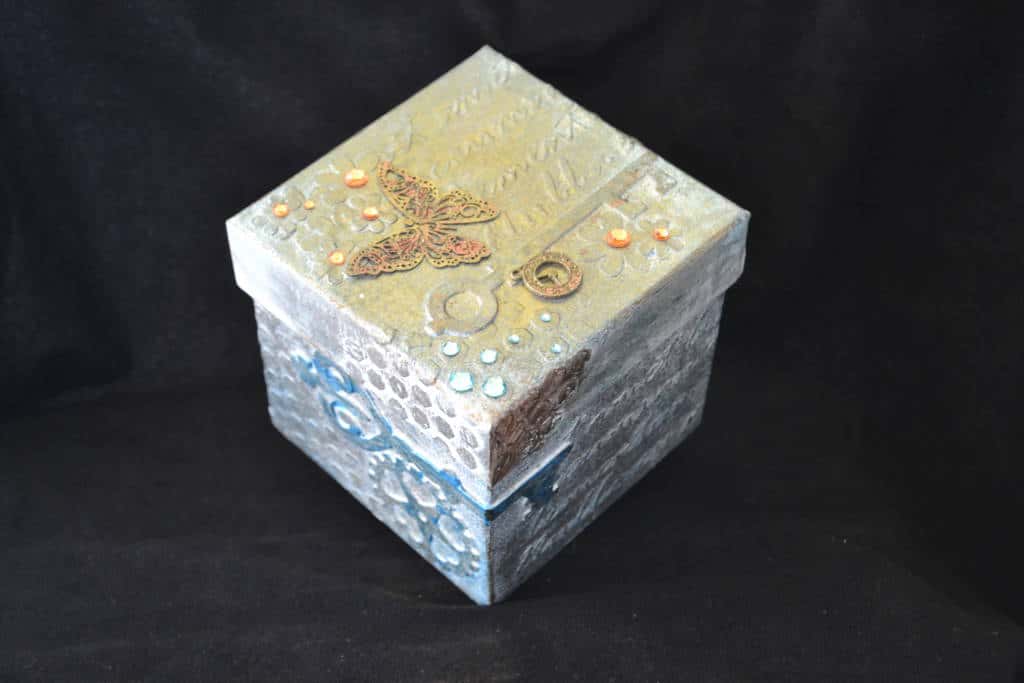 textured collage box textured collage box