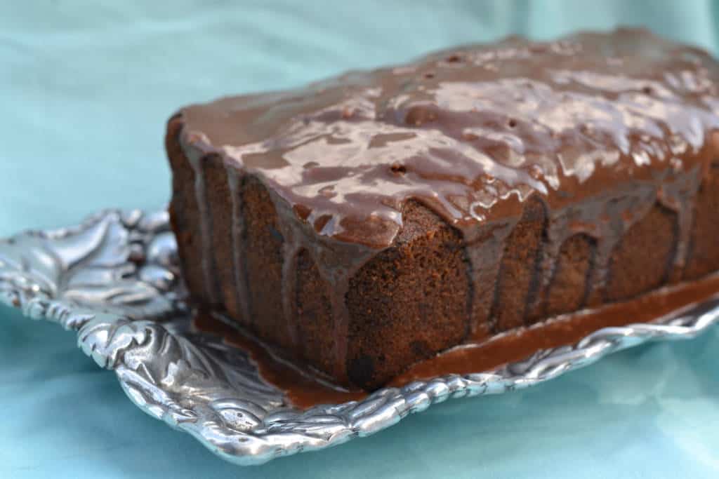 loaf of chocolate banana bread