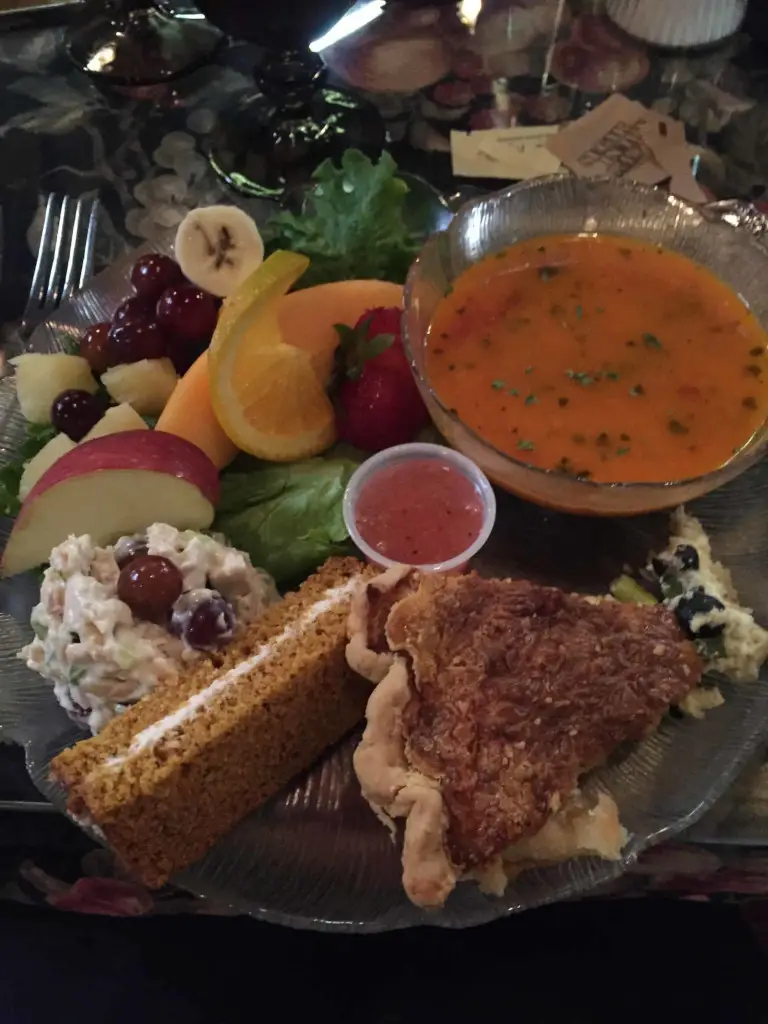 Garden Rose tea room platter