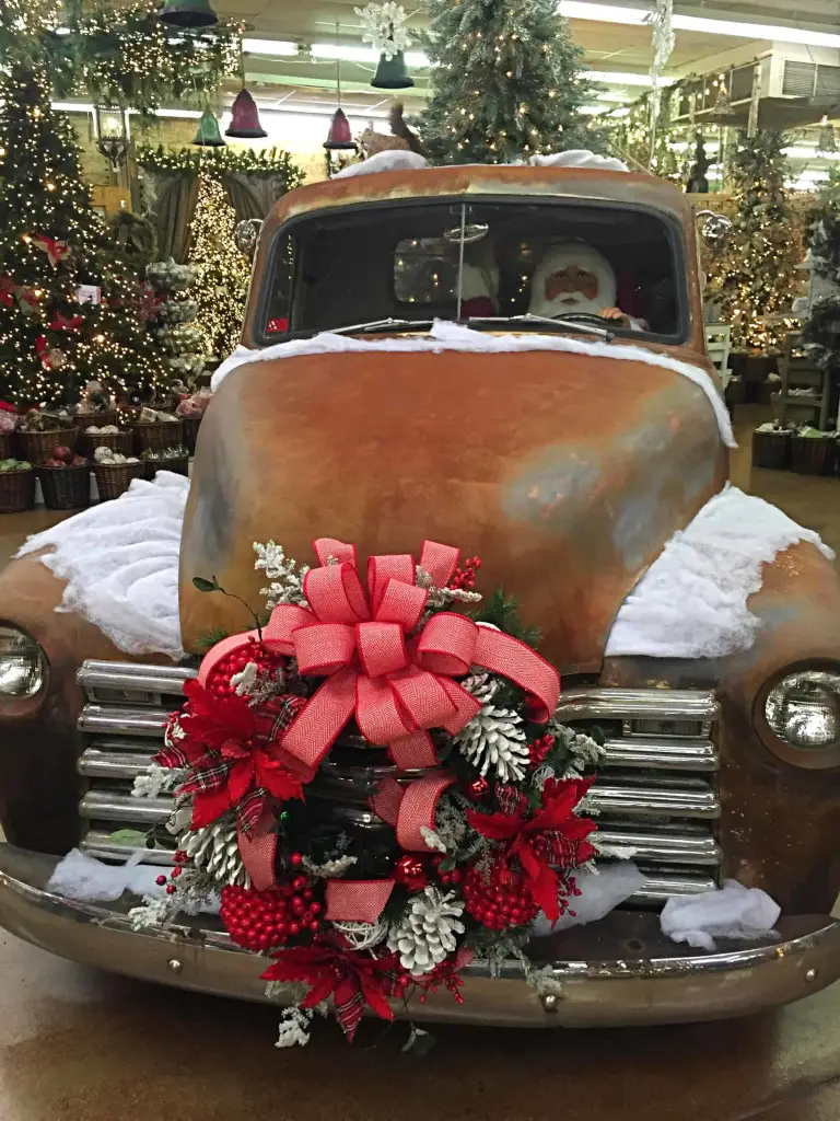 vintage truck with santa vintage truck with santa