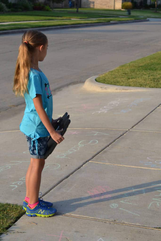 chalk the walk before school