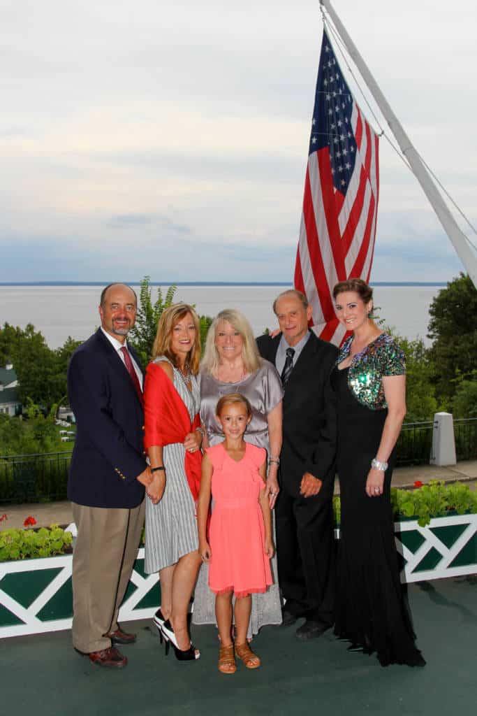 family photo at the grand hotel