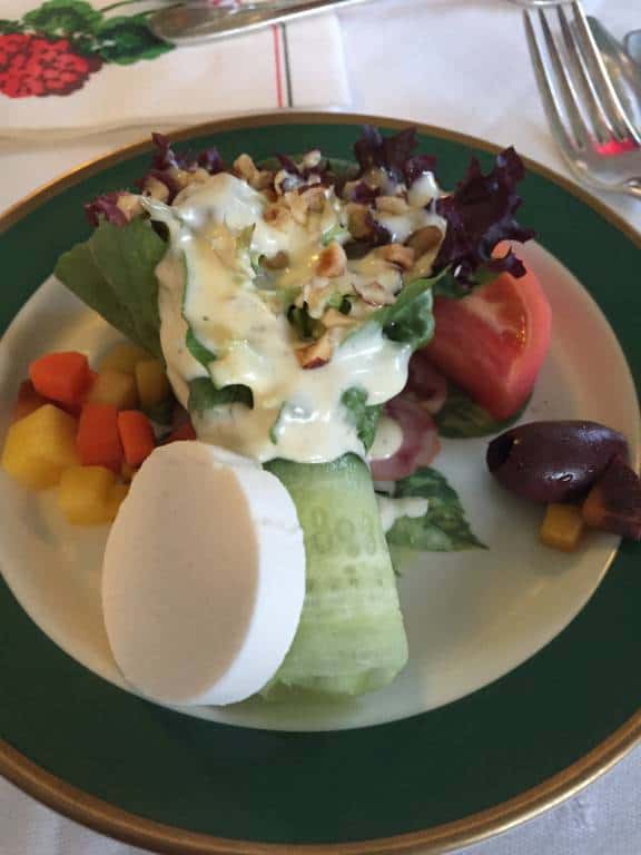 salad at the grand hotel