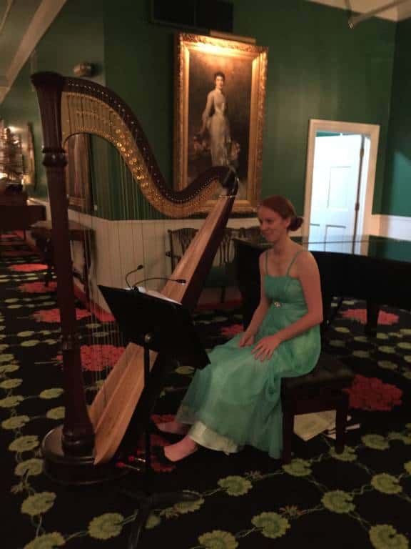 harpist at the grand hotel