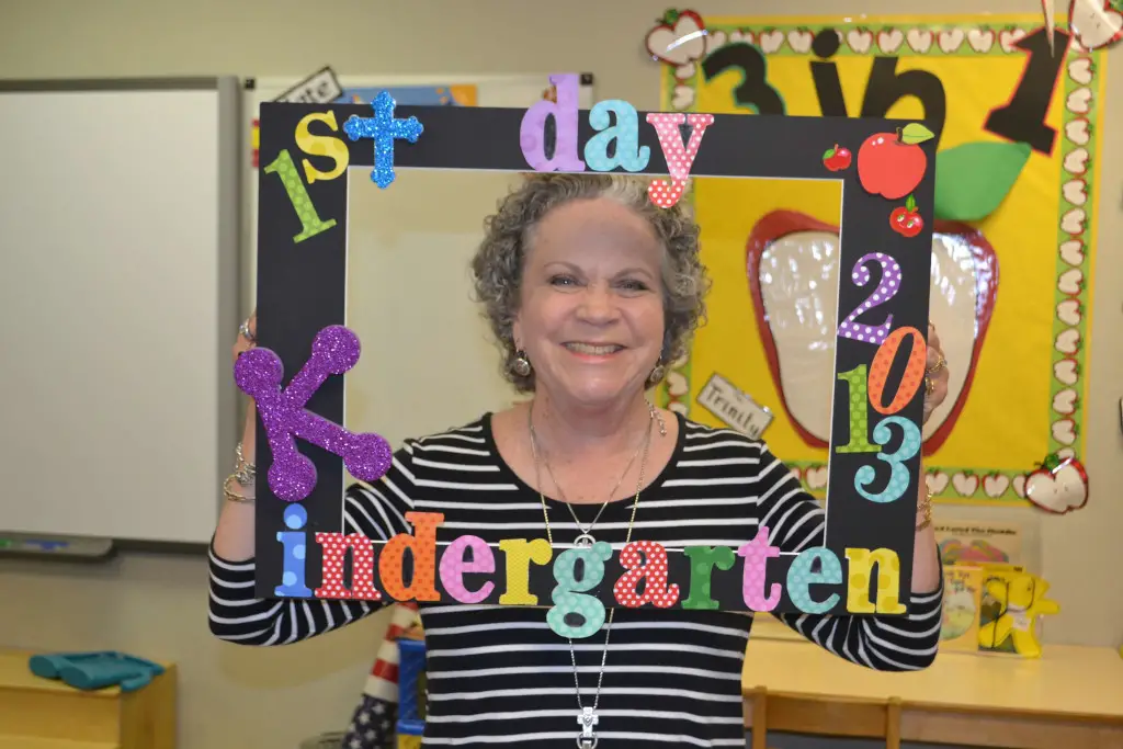 teacher first day of school frame