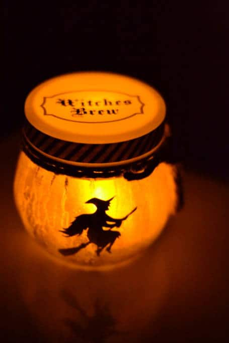 lit witch luminary