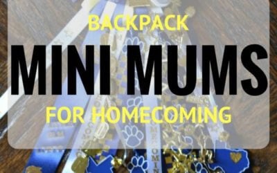 DIY Mini Texas Homecoming Mums